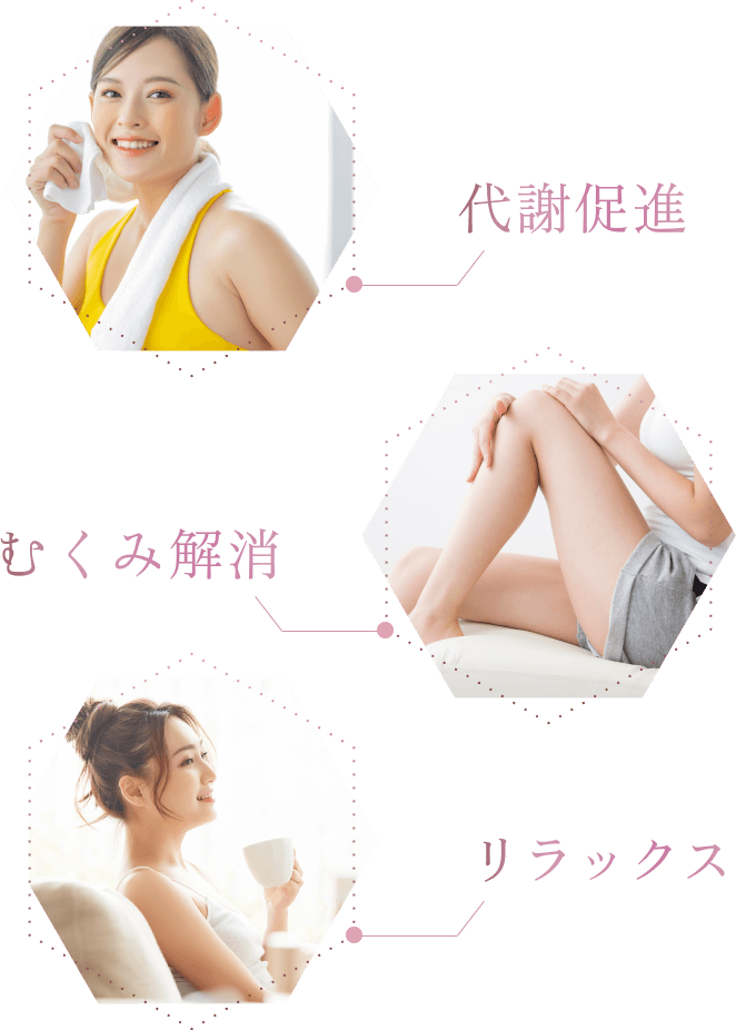 代謝促進 むくみ解消 リラックス